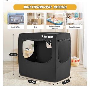 Blackout Tent for pack n play or Kids